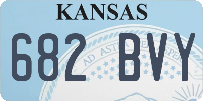 KS license plate 682BVY