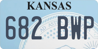 KS license plate 682BWP