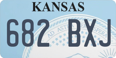 KS license plate 682BXJ