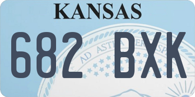 KS license plate 682BXK
