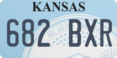 KS license plate 682BXR