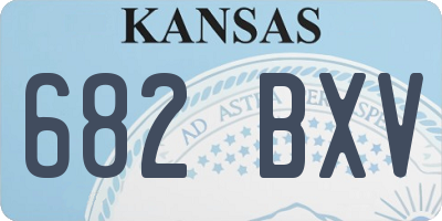 KS license plate 682BXV