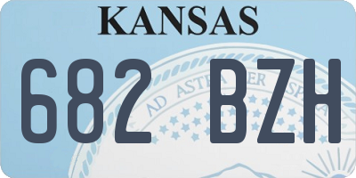 KS license plate 682BZH