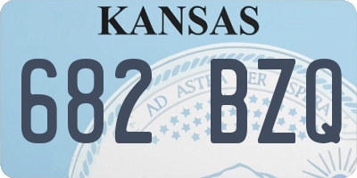 KS license plate 682BZQ