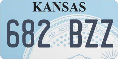 KS license plate 682BZZ