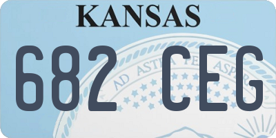 KS license plate 682CEG