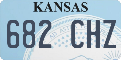 KS license plate 682CHZ