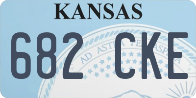 KS license plate 682CKE