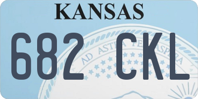 KS license plate 682CKL