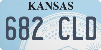KS license plate 682CLD