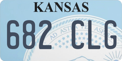 KS license plate 682CLG