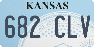 KS license plate 682CLV