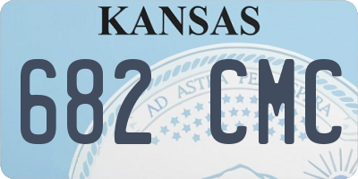 KS license plate 682CMC