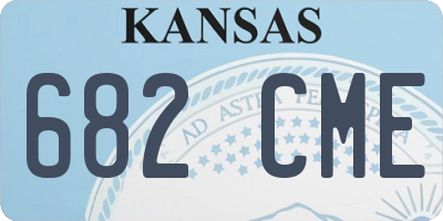 KS license plate 682CME
