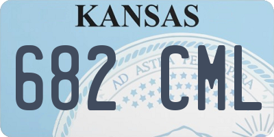 KS license plate 682CML