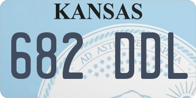 KS license plate 682DDL