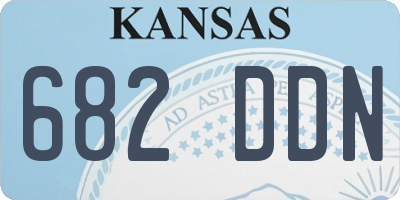 KS license plate 682DDN