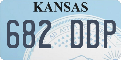 KS license plate 682DDP