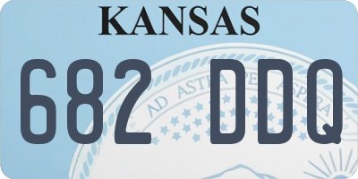 KS license plate 682DDQ