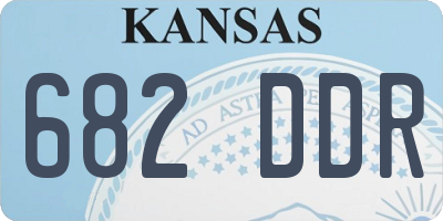 KS license plate 682DDR