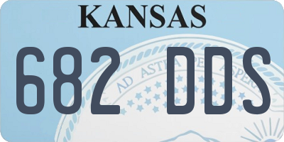 KS license plate 682DDS