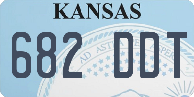 KS license plate 682DDT