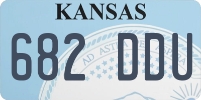 KS license plate 682DDU