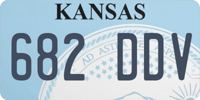 KS license plate 682DDV