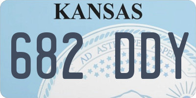 KS license plate 682DDY