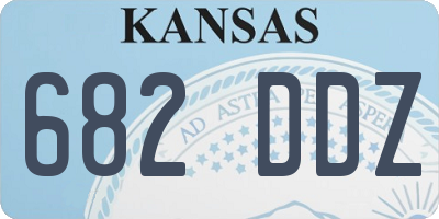 KS license plate 682DDZ