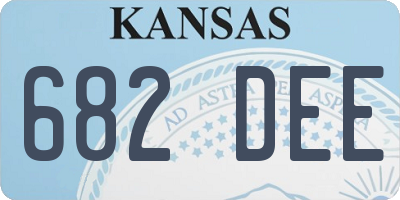 KS license plate 682DEE