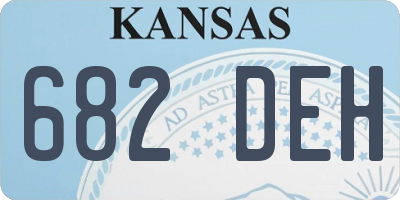 KS license plate 682DEH