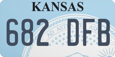 KS license plate 682DFB