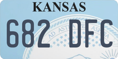 KS license plate 682DFC