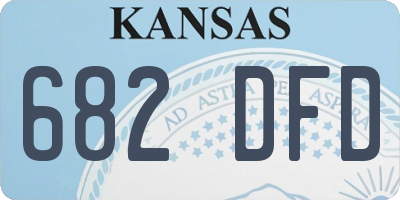 KS license plate 682DFD