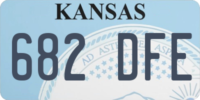 KS license plate 682DFE