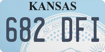 KS license plate 682DFI