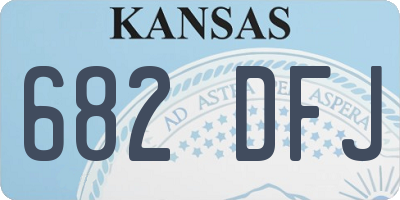 KS license plate 682DFJ