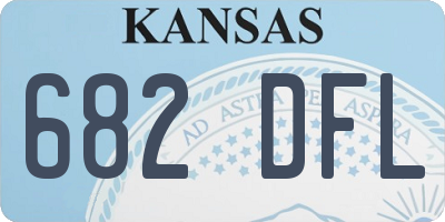 KS license plate 682DFL