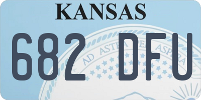 KS license plate 682DFU