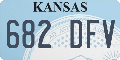 KS license plate 682DFV