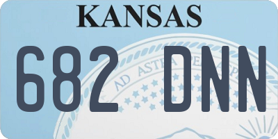 KS license plate 682DNN