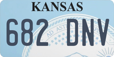 KS license plate 682DNV