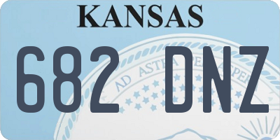 KS license plate 682DNZ