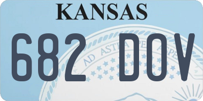 KS license plate 682DOV