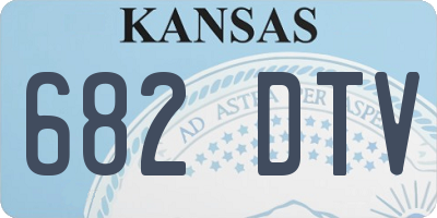 KS license plate 682DTV
