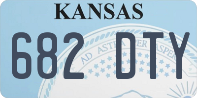 KS license plate 682DTY