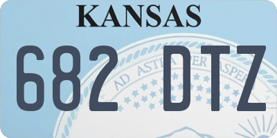 KS license plate 682DTZ