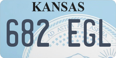 KS license plate 682EGL