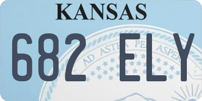 KS license plate 682ELY